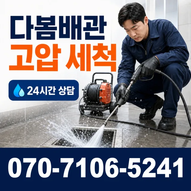 충북 옥천군 동이면 안터길 배관고압세척 상담 이미지 4